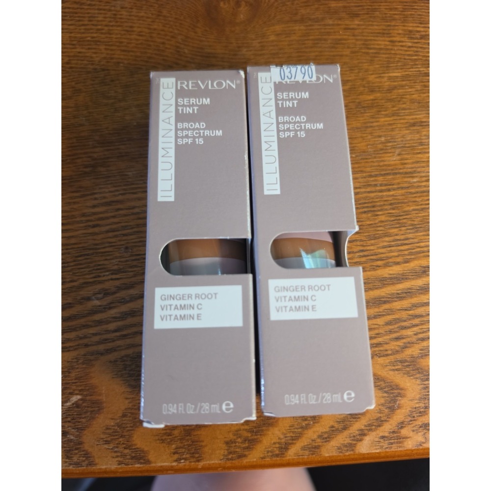 2 Revlon Illuminance Serum Tint Broad Spectrum SPF 15 New 0.94oz  28ml 517 Amber